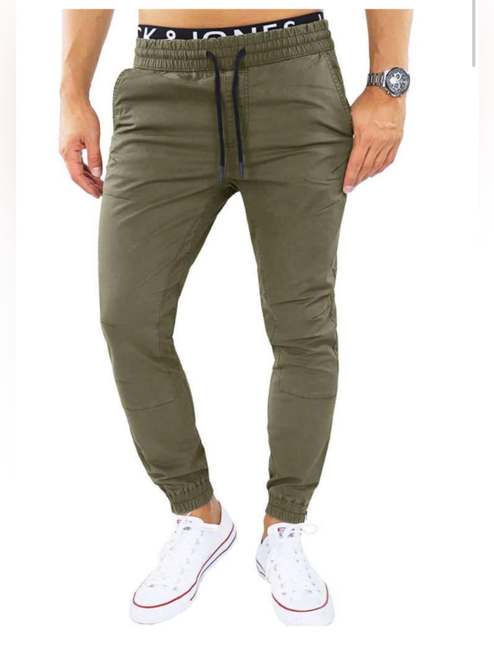 Jack & Jones Men’s Vega Tapered Jogger Pants Olive 32x32